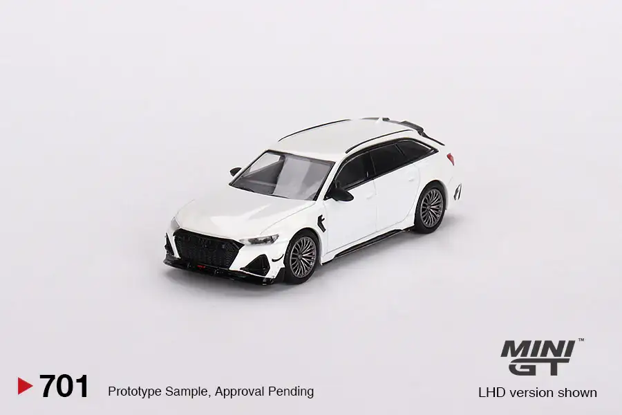 Mini GT #701 Audi ABT RS6-R Glacier White Metallic