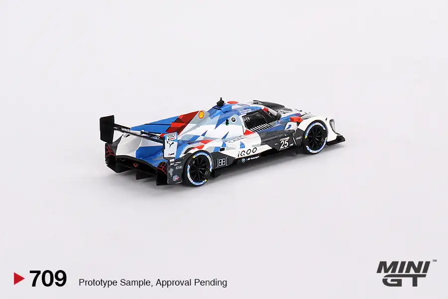 Mini GT #709 BMW M Hybrid V8 #25 BMW M Team RLL 2023 IMSA Sebring 12 Hrs 2nd Place - Image 2