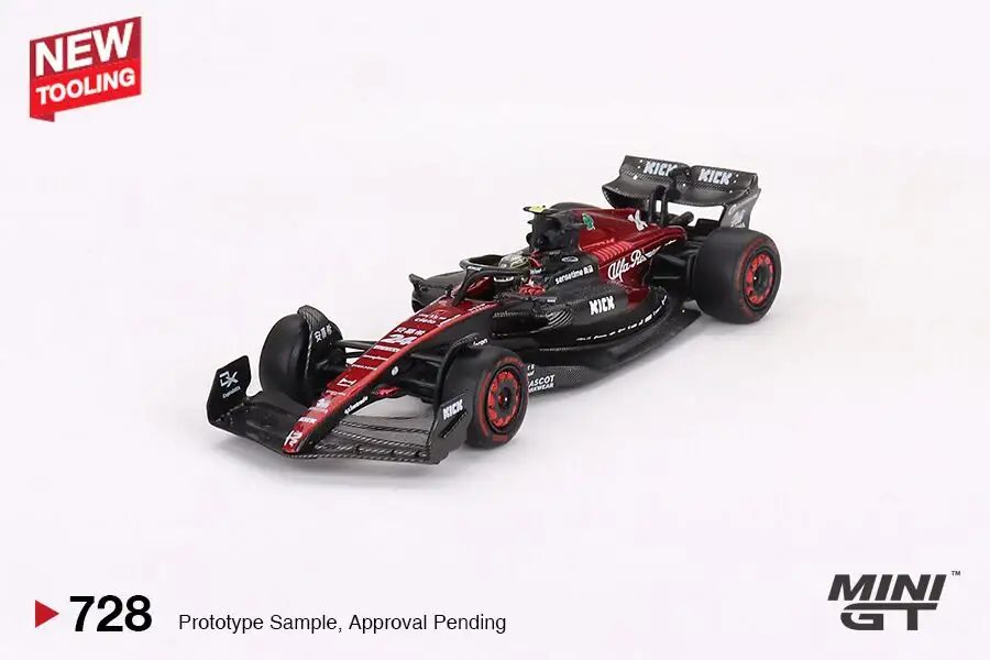 MINI GT #728 Alfa Romeo C43 #24 Zhou Guanyu  2023 F1  2023 Australian GP