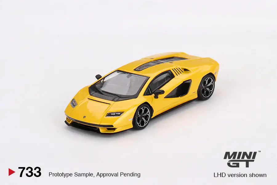MINI GT #733 Lamborghini Countach LPI 800-4 New Giallo Orion