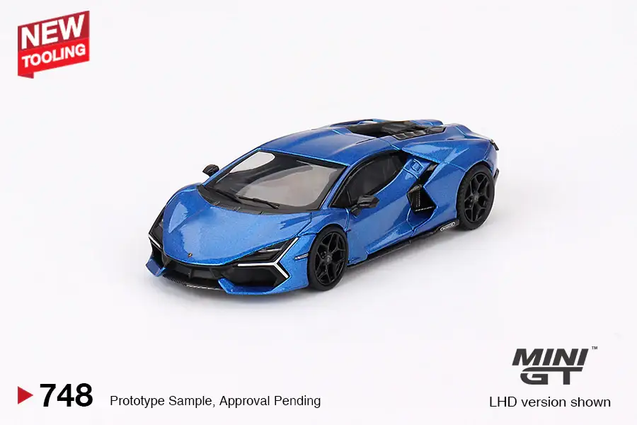 Mini GT #748 Lamborghini Revuelto Blu Eleos