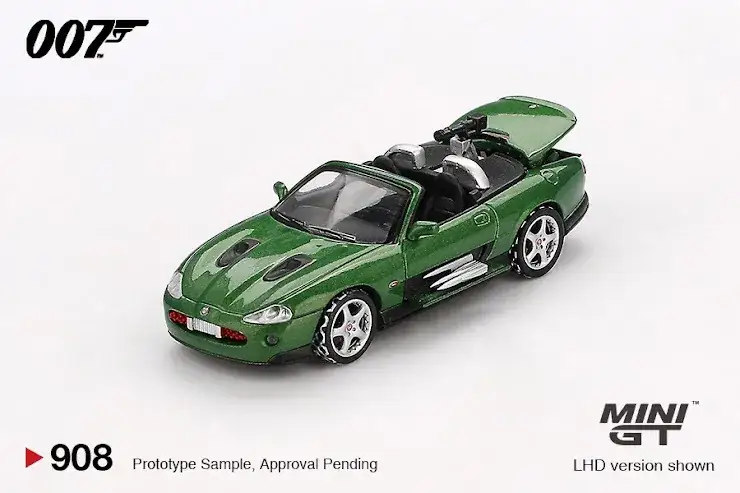 Mini GT #908 Jaguar XKR "Die Another Day" Blister Packaging - Image 2
