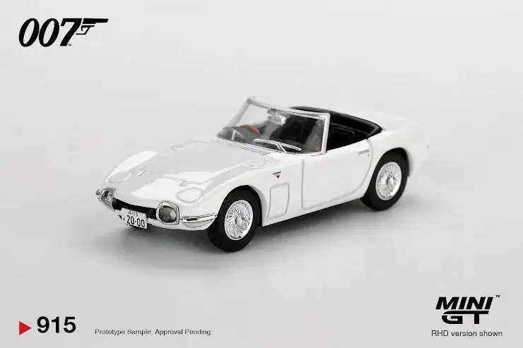 Mini GT #915 Toyota 2000GT Roadster "You Only Live Twice" James Bond 007 1:64 - Image 2