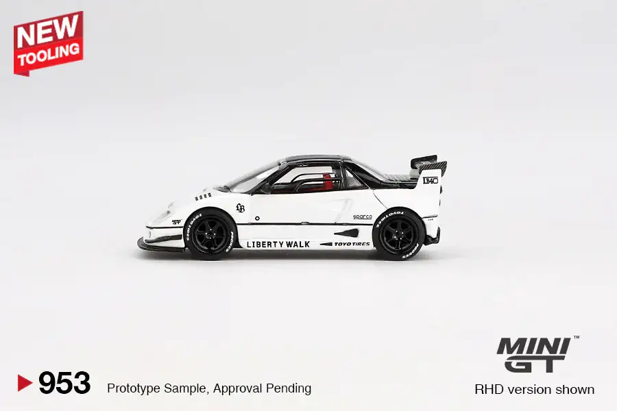 MINI GT #953 Mazda AZ-1 Liberty Walk LB40 White 2024 Tokyo Auto Salon - Image 2
