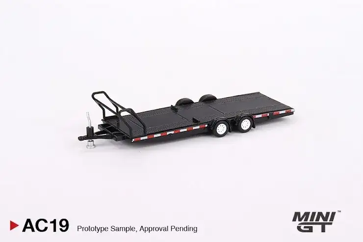 Mini GT #AC19 Car Hauler Trailer Type B Black