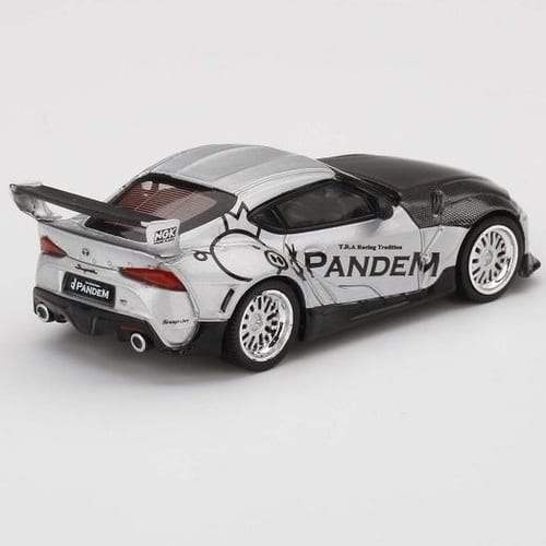 Mini GT Japan Toys R us Exclusive 1:64 Scale Pandem GR Supra (A90) Silver - Image 4