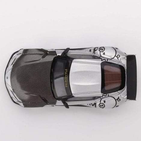 Mini GT Japan Toys R us Exclusive 1:64 Scale Pandem GR Supra (A90) Silver - Image 5