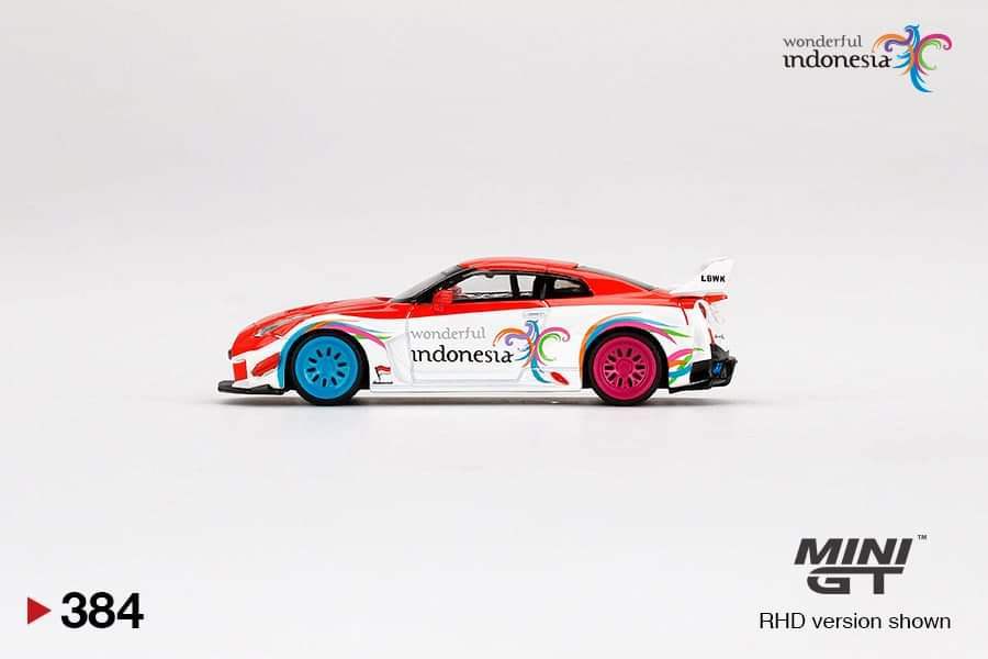 MINI GT Wonderful Indonesia Exclusive #384 LB-Silhouette WORKS GT NISSAN 35GT-RR Ver.1 - Image 3