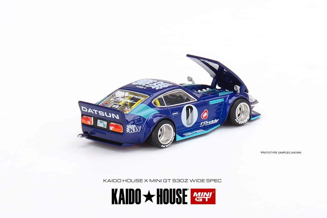 Mini GT x Kaido House 1:64 Datsun Fairlady Z Dark Red / Blue - Image 5