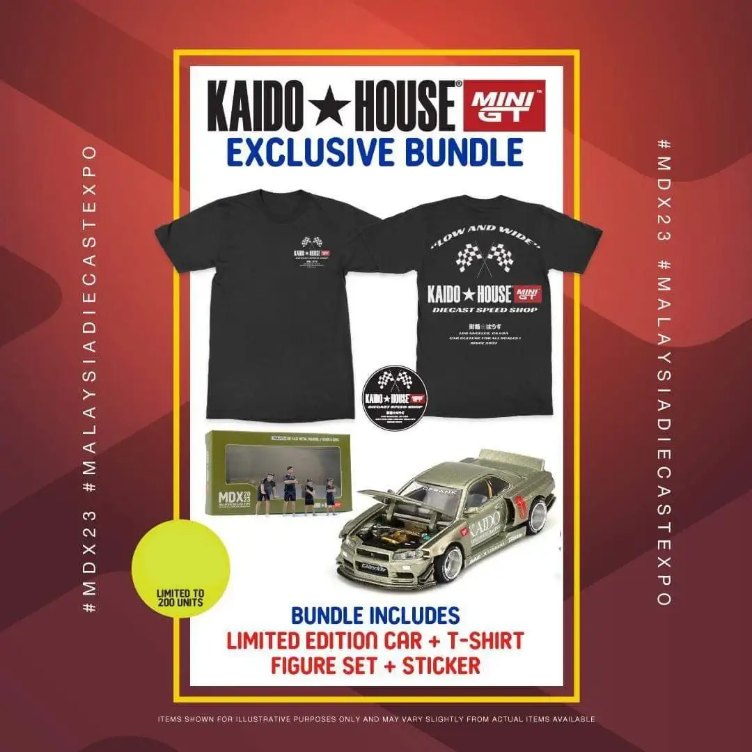 Mini GT x Kaido House MDX23 exclusive 1:64 Nissan Skyline GT-R R34