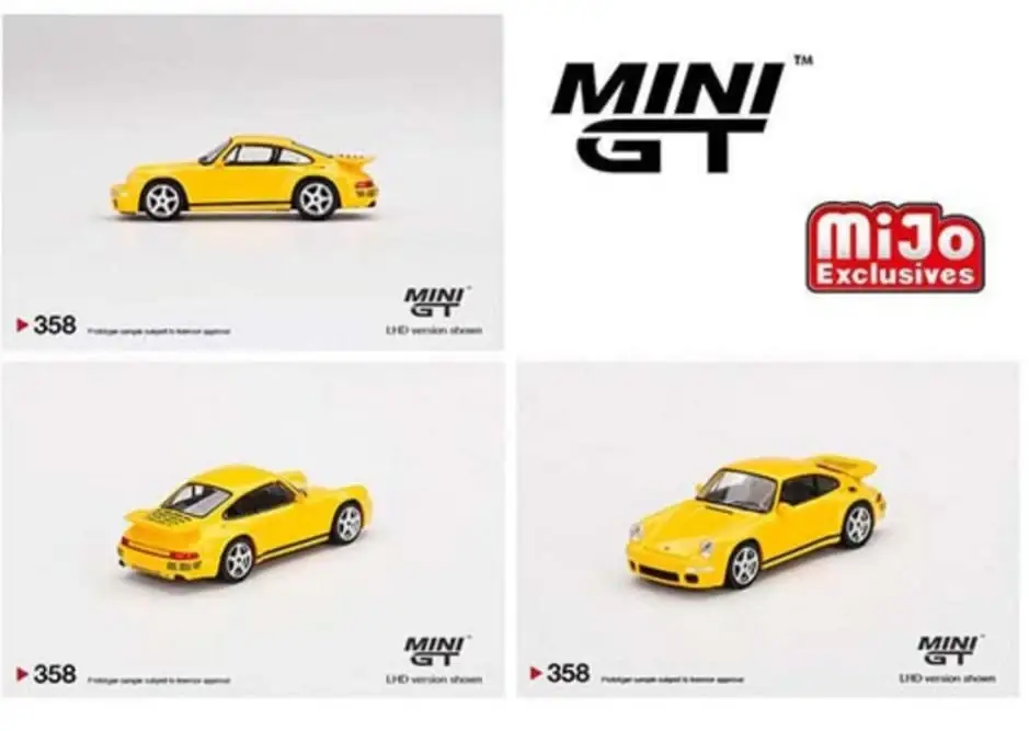 Mini GT x Mijo #358 RUF CTR Anniversary (Blossom Yellow) 1:64 scale