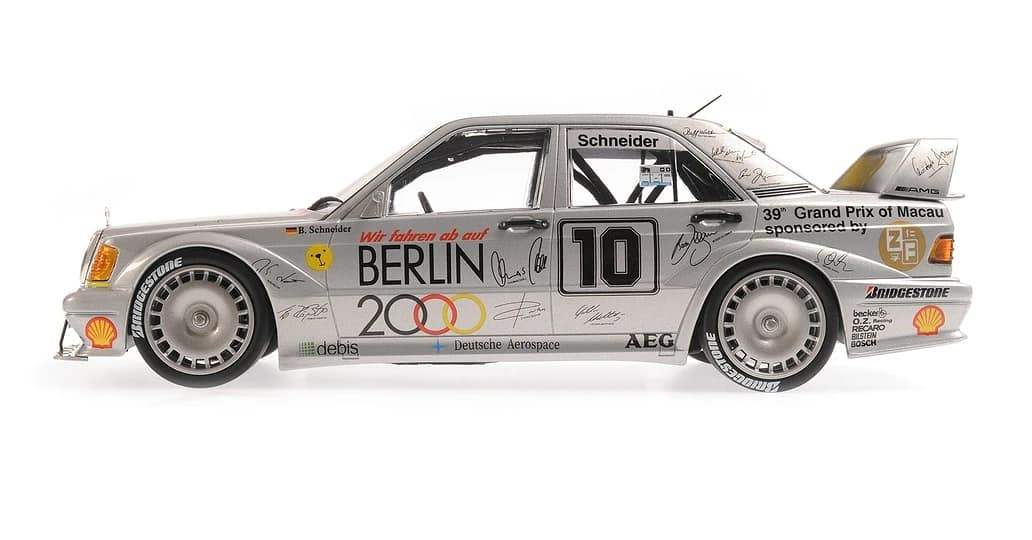 Minichamp 1:18 Scale MERCEDES BENZ - 190E 2.5 16V EVO2 TEAM ZUNG FU N 10 MACAO GUIA RACE 1992 B.SCHNEIDER - Image 4