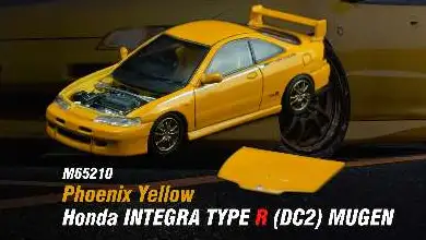 MOTORHELIX 1:64 Honda INTEGRA TYPE R (DC5) / (DC2) MUGEN Phoenix Yellow - Image 3
