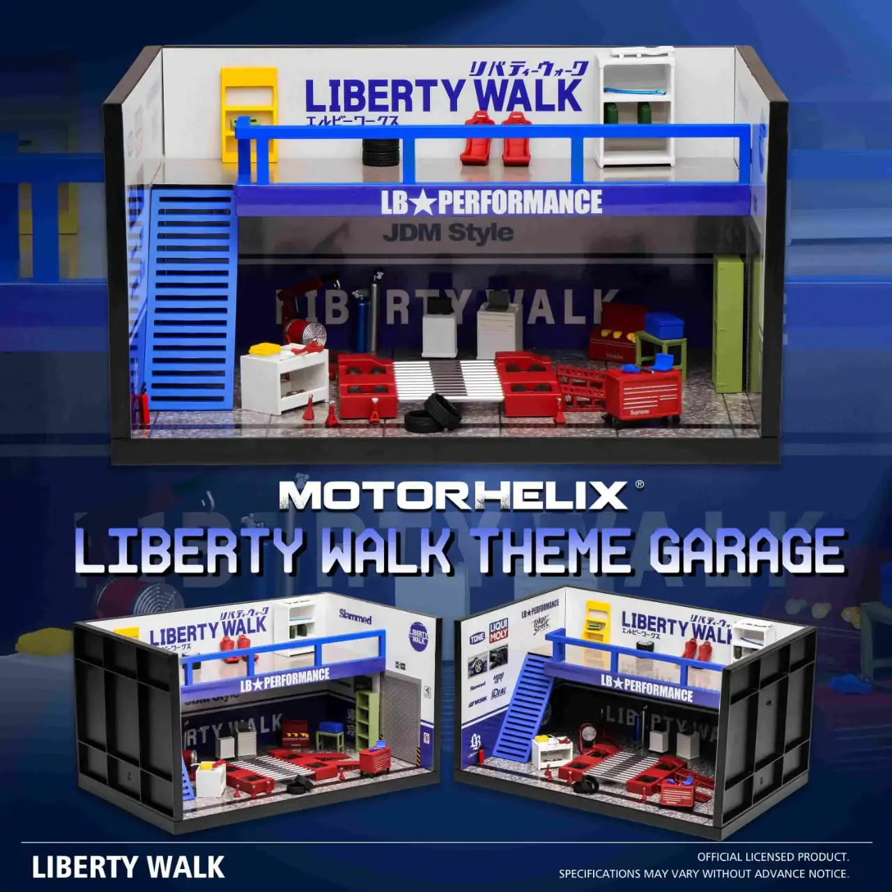 Motorhelix 1:64 Liberty Walk Theme Garage - Image 3