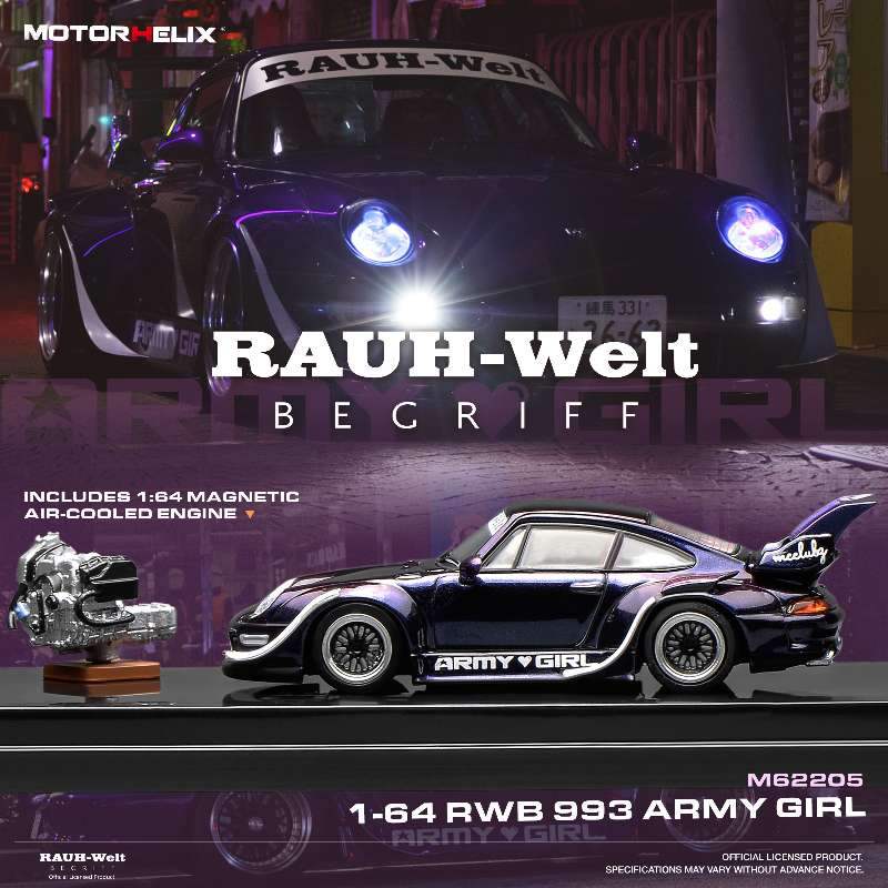 MOTORHELIX 1:64 RWB 993 Army Girl - Image 2