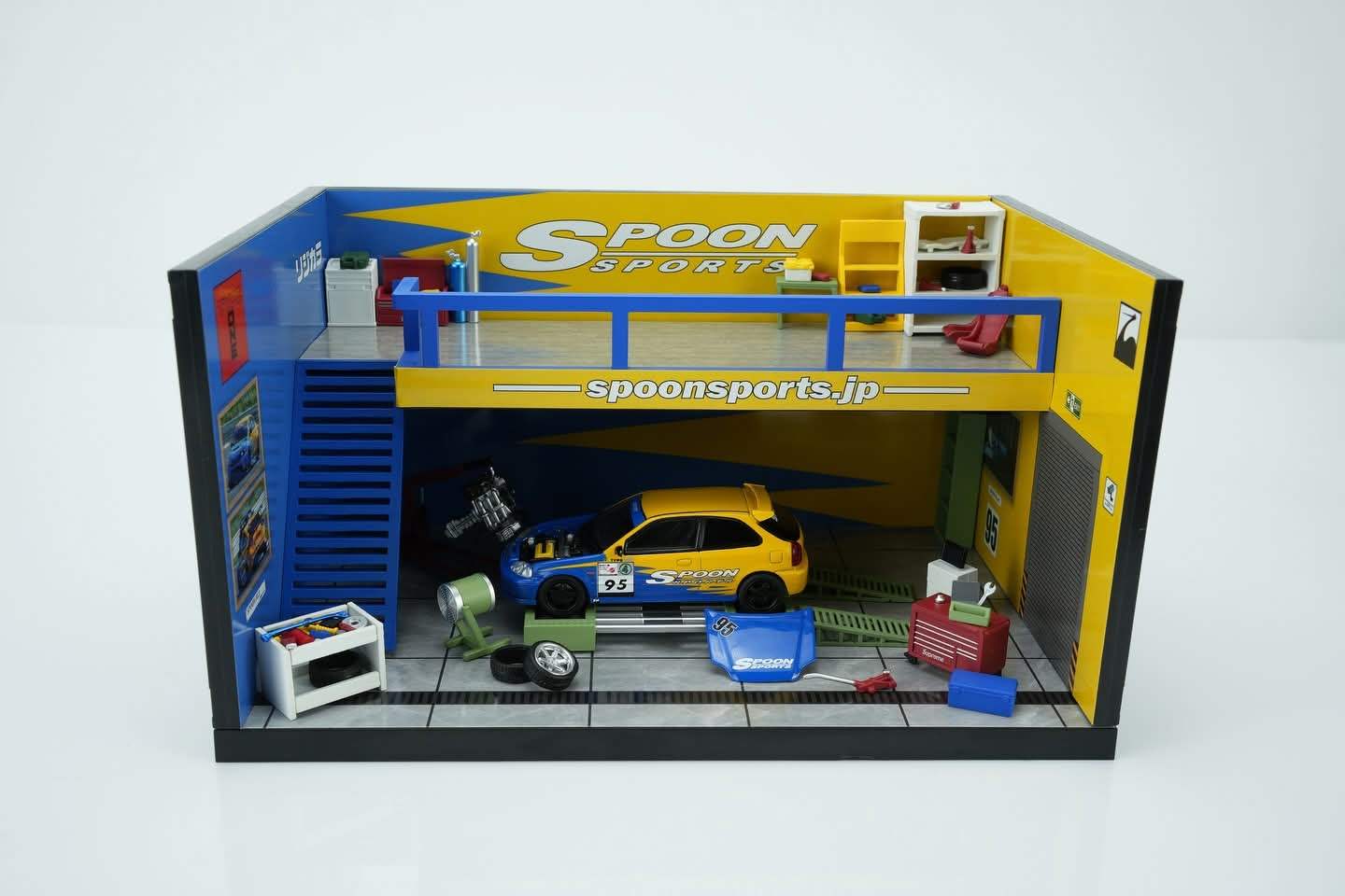 Motorhelix 1:64 Scale Honda Civic TYPE R (EK9) Spoon Sports Livery Tokyo Auto Salon 2026 Exclusive - Image 3