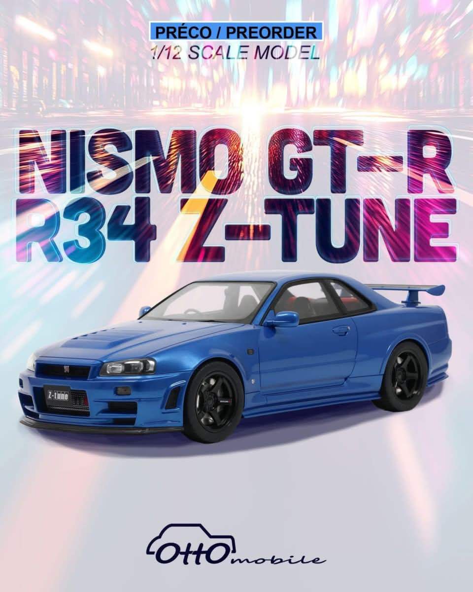 [shipping included] OTTO Mobile G082 1:12 scale NISSAN SKYLINE R34 GTR NISMO Z-TUNE