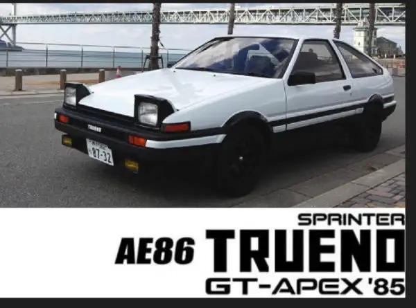 OTTO Mobile OT444B 1:18 scale Toyota AE86 Sprinter Trueno Headlights Up - Image 2