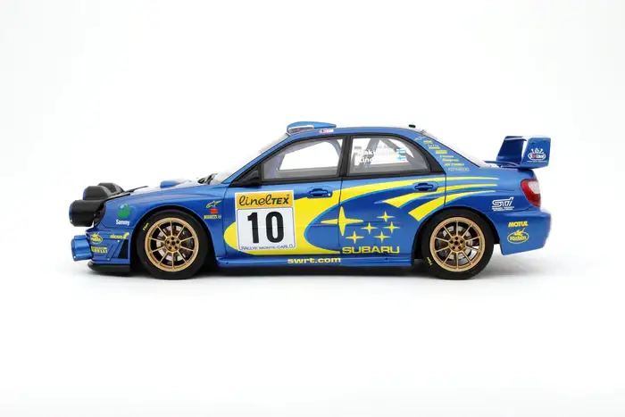 OTTO Mobile OT784 1:18 Scale SUBARU IMPREZA WRC BLUE RALLYE MONTE CARLO 2002 - Image 2