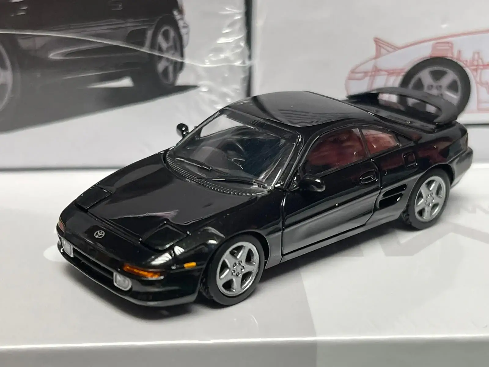Micro Turbo 1:64 Scale Toyota MR2 Black - Image 2