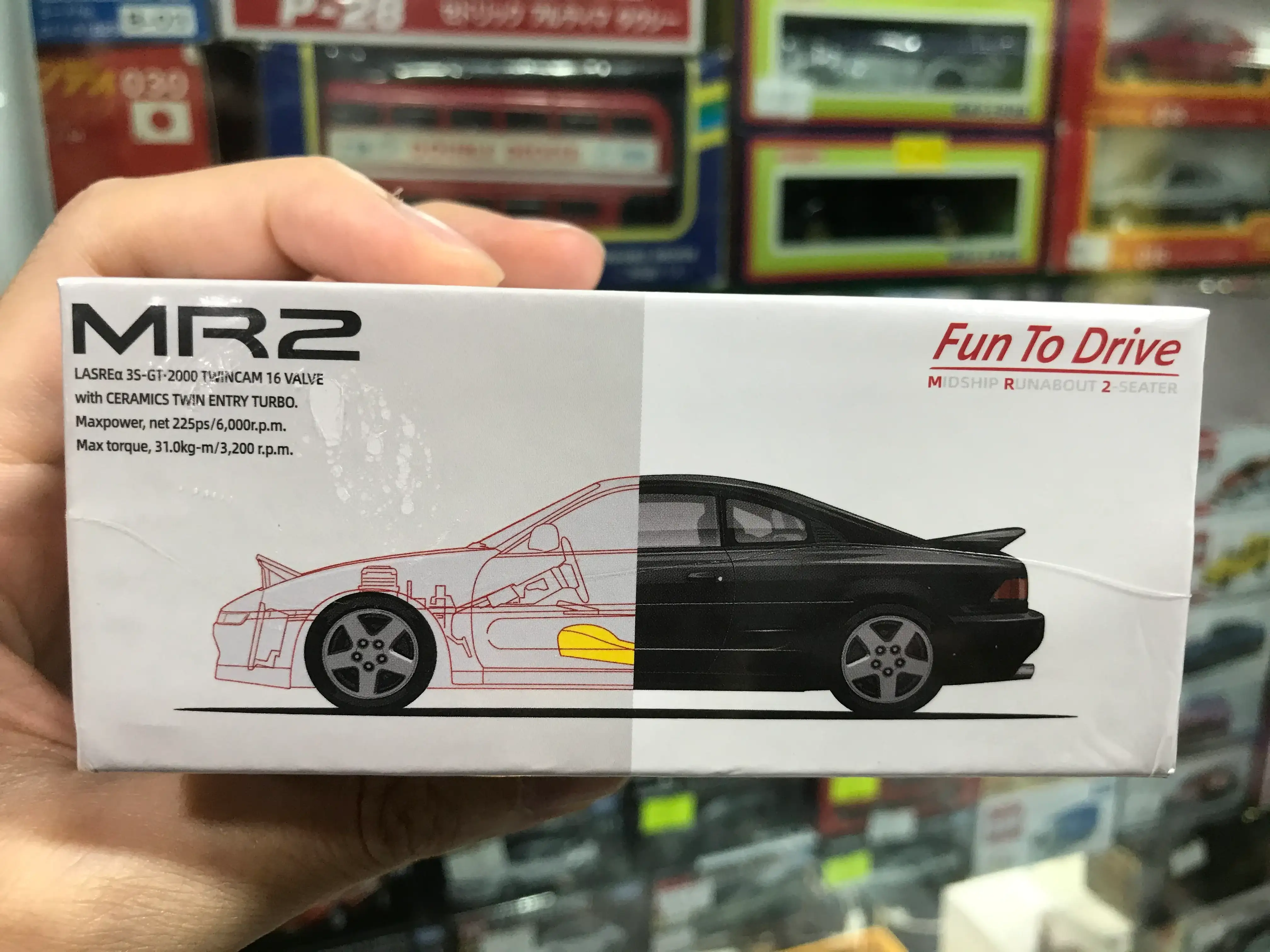 Micro Turbo 1:64 Scale Toyota MR2 Black - Image 3