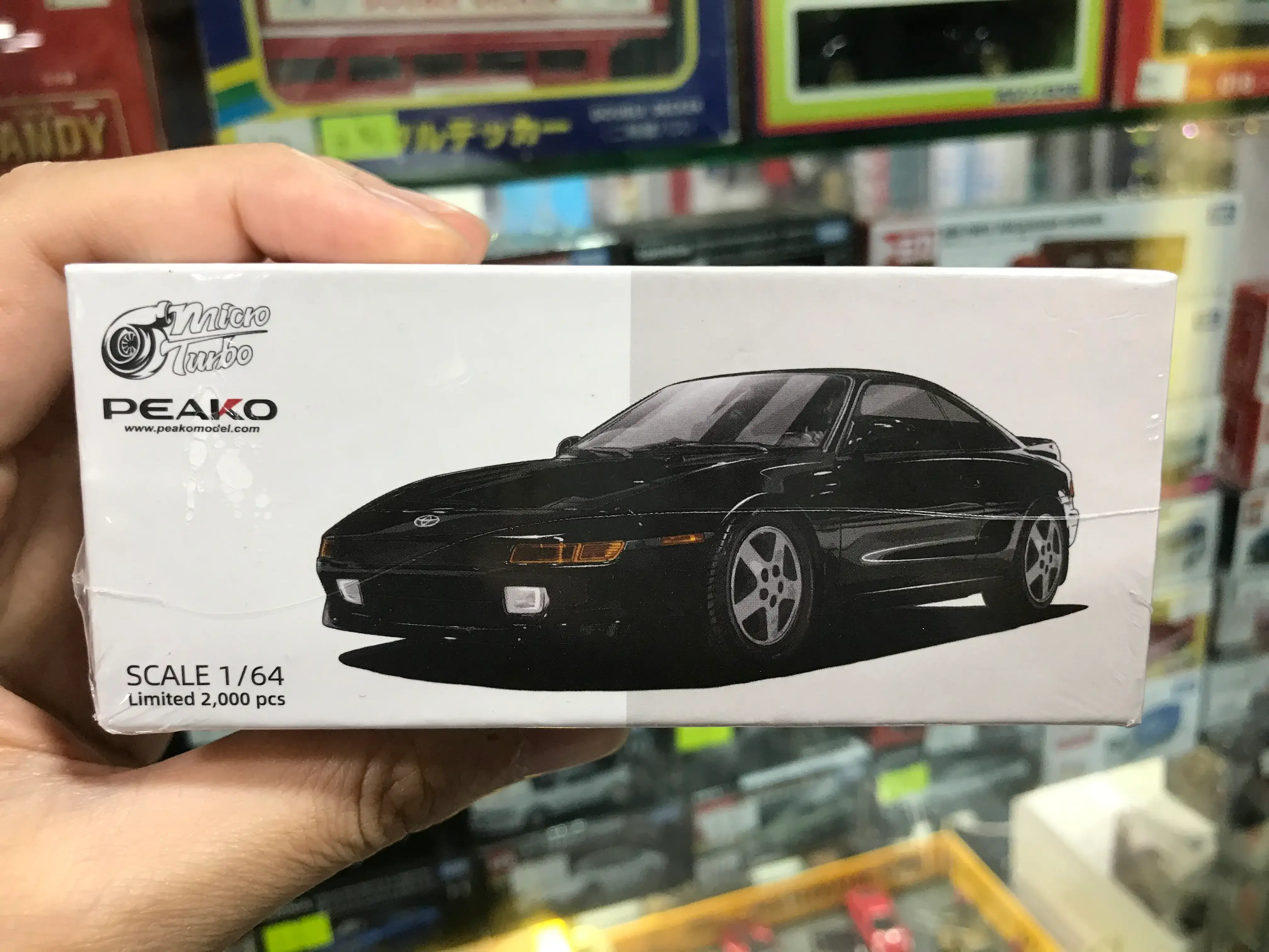 Micro Turbo 1:64 Scale Toyota MR2 Black - Image 4
