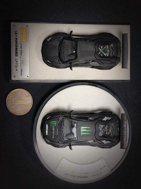 PGM Private Good Model Scale 1:64 LB LP700 Lamborghini Adventador Black - Image 3