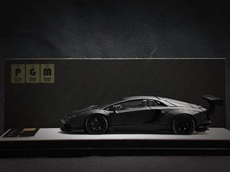 PGM Private Good Model Scale 1:64 LB LP700 Lamborghini Adventador Black - Image 5