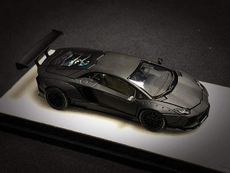 PGM Private Good Model Scale 1:64 LB LP700 Lamborghini Adventador Black - Image 6
