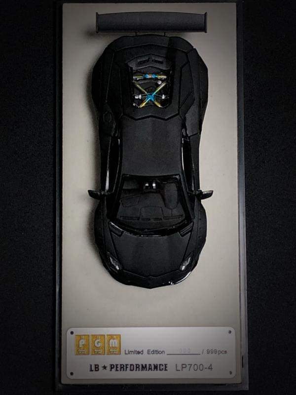 PGM Private Good Model Scale 1:64 LB LP700 Lamborghini Adventador Black - Image 7