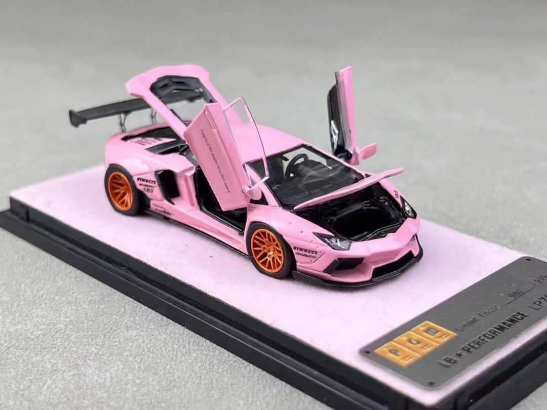 PGM Private Good Model Scale 1:64 LB LP700 Lamborghini Adventador (Pink) - Image 2
