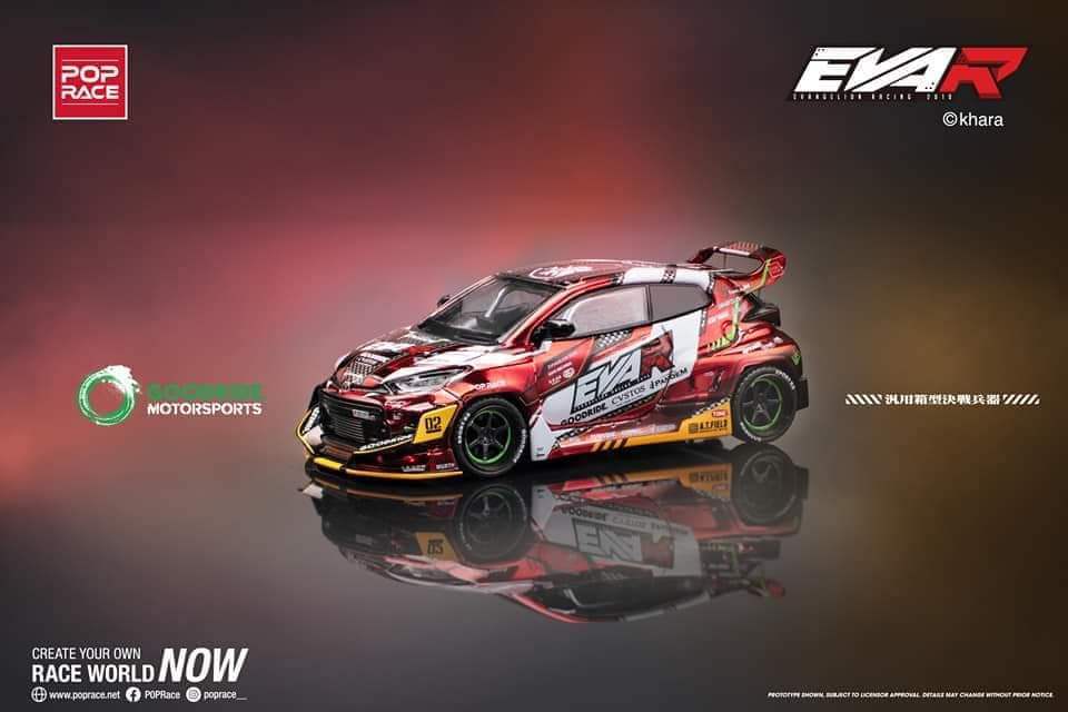 Pop Race 1:64 EVA RT PRODUCTION MODEL-02 GOODRIDE GR YARIS - Image 2