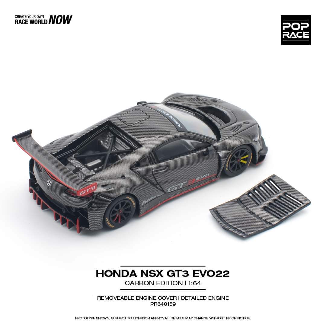 Pop Race 1:64 HONDA NSX GT3 EVO22 Carbon Edition - Image 2