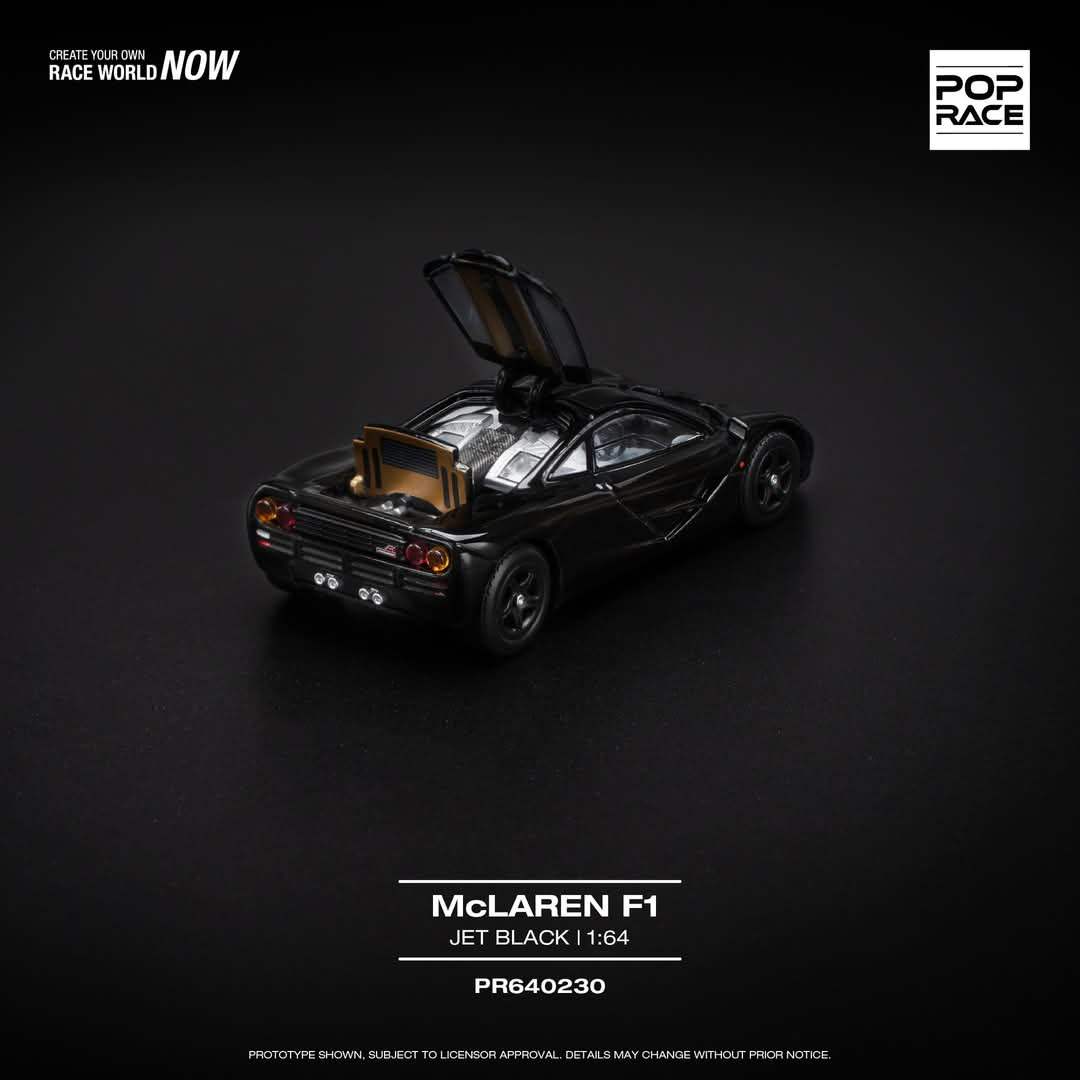 Pop Race 1/64 McLAREN F1 - JET BLACK - Image 2