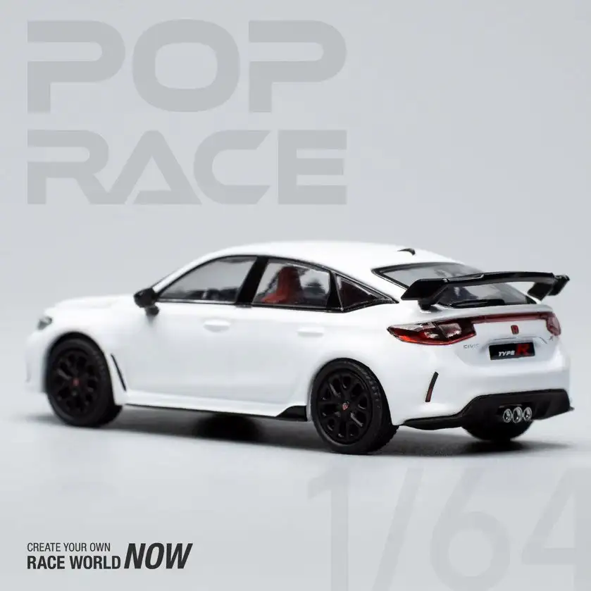 Pop Race 1:64 Scale Honda Civic Type-R FL5 Champ White - Image 2