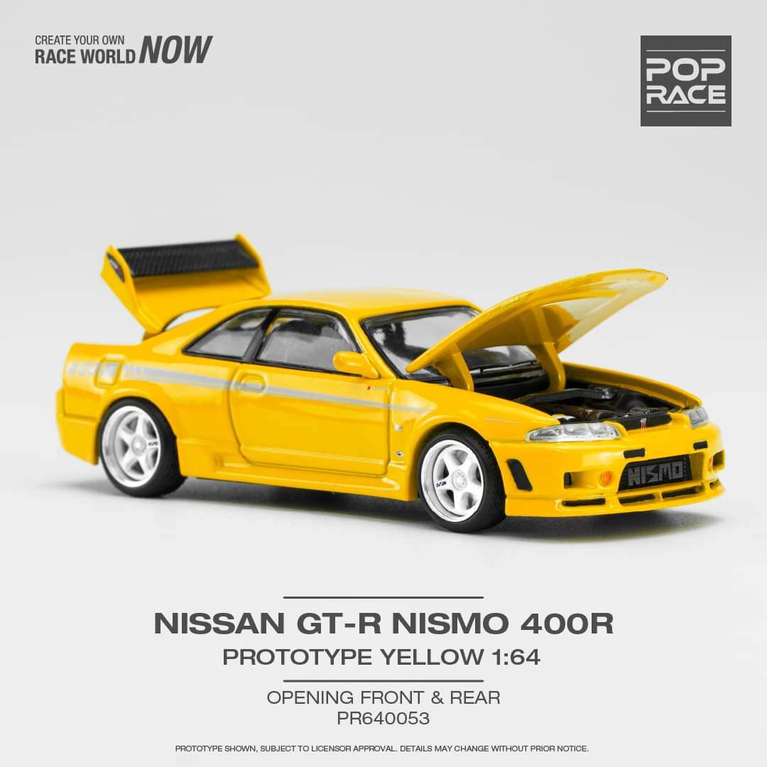 Pop Race 1:64 scale Nismo 400R Nissan GT-R R33