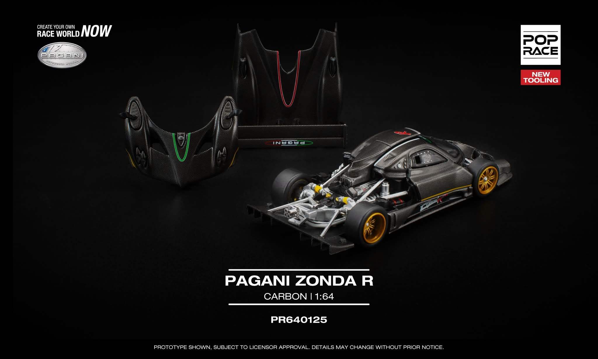 Pop Race 1:64 Scale Pagani Zonda R Carbon - Image 2