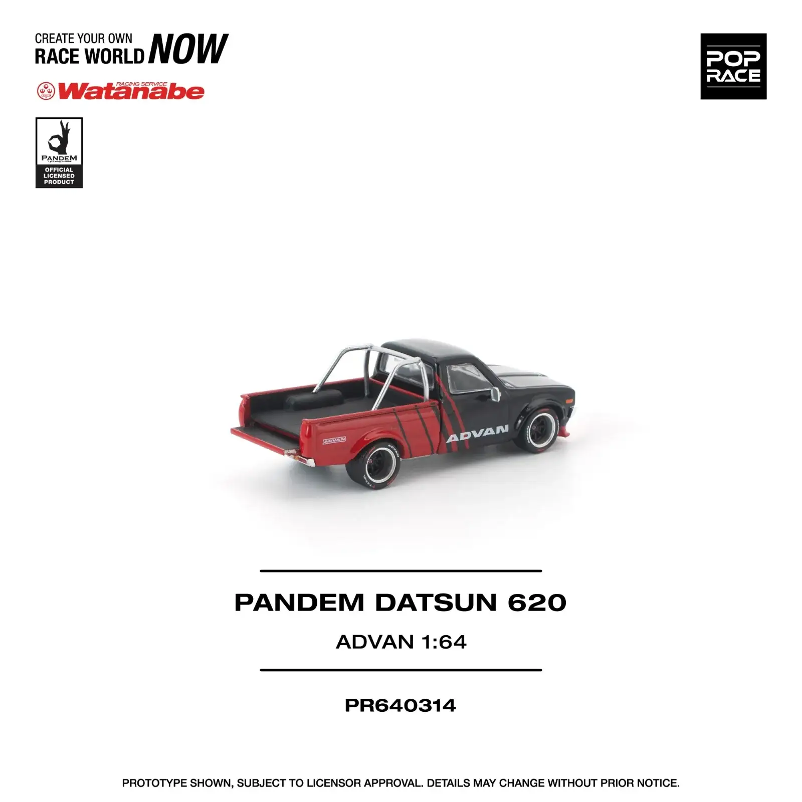 Pop Race 1:64 Scale Pandem Datsun 620 Advan - Image 2