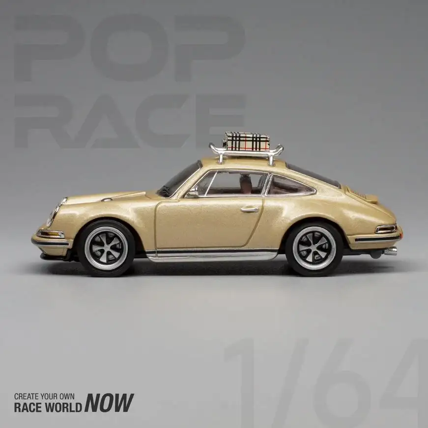 Pop Race 1:64 Scale Porsche 911 (964) Singer (Gold) - Image 2