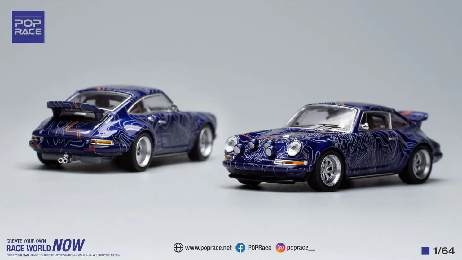 Pop Race 1:64 Scale Porsche 911 Singer Mulholland Drive - Image 2