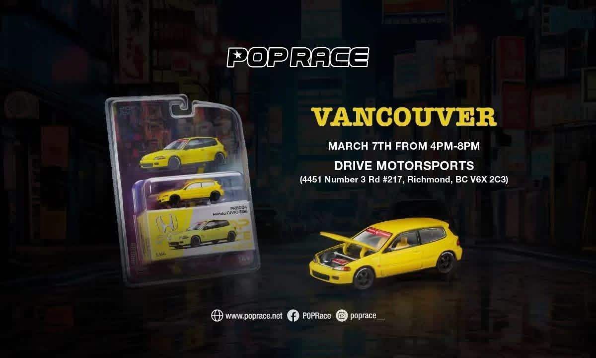 Pop Race 1:64 Scale Vancouver Event Exclusive Honda Civic EG6 / RWB - Image 2