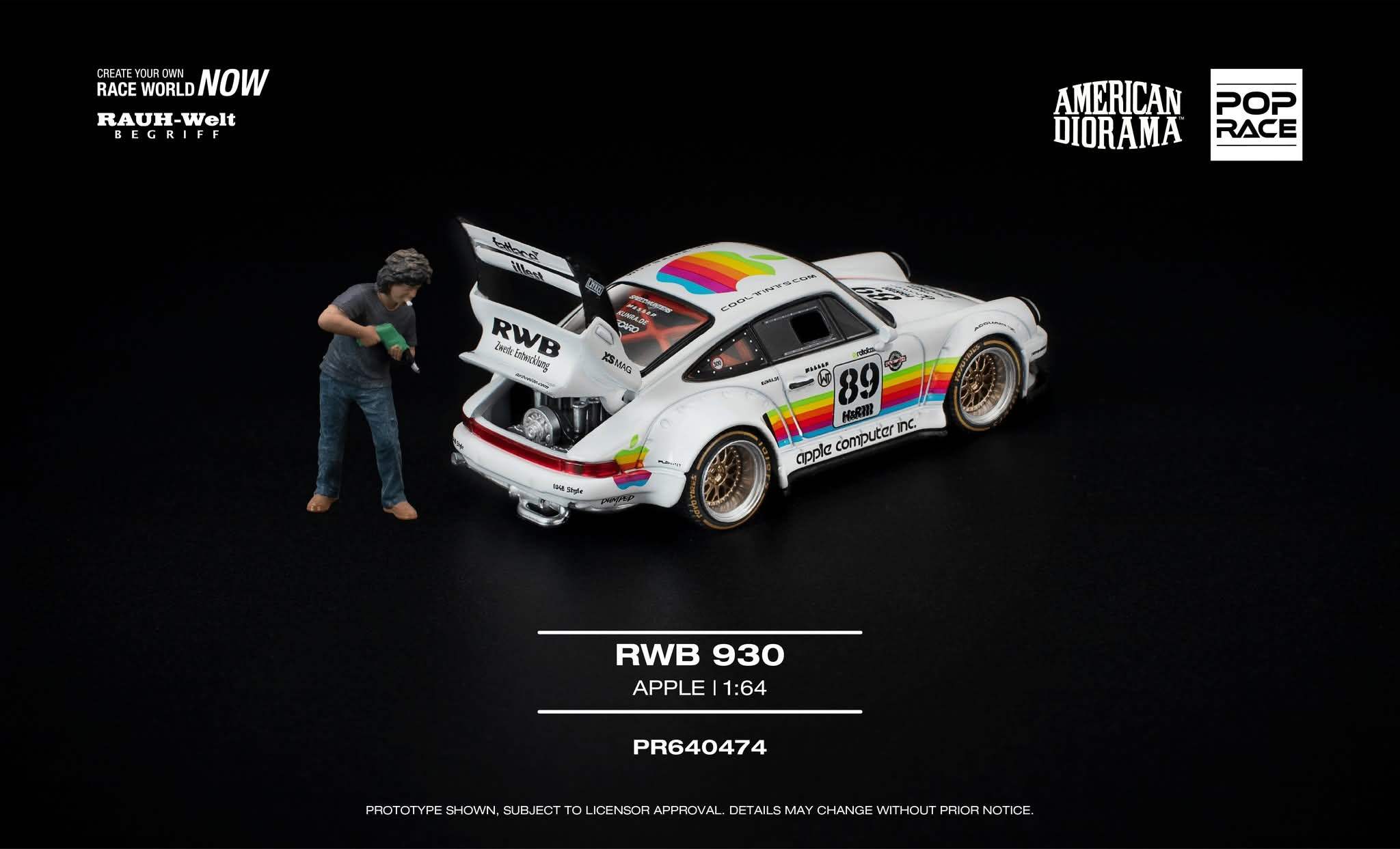 Pop Race RWB 930 Apple with Figure - Image 2
