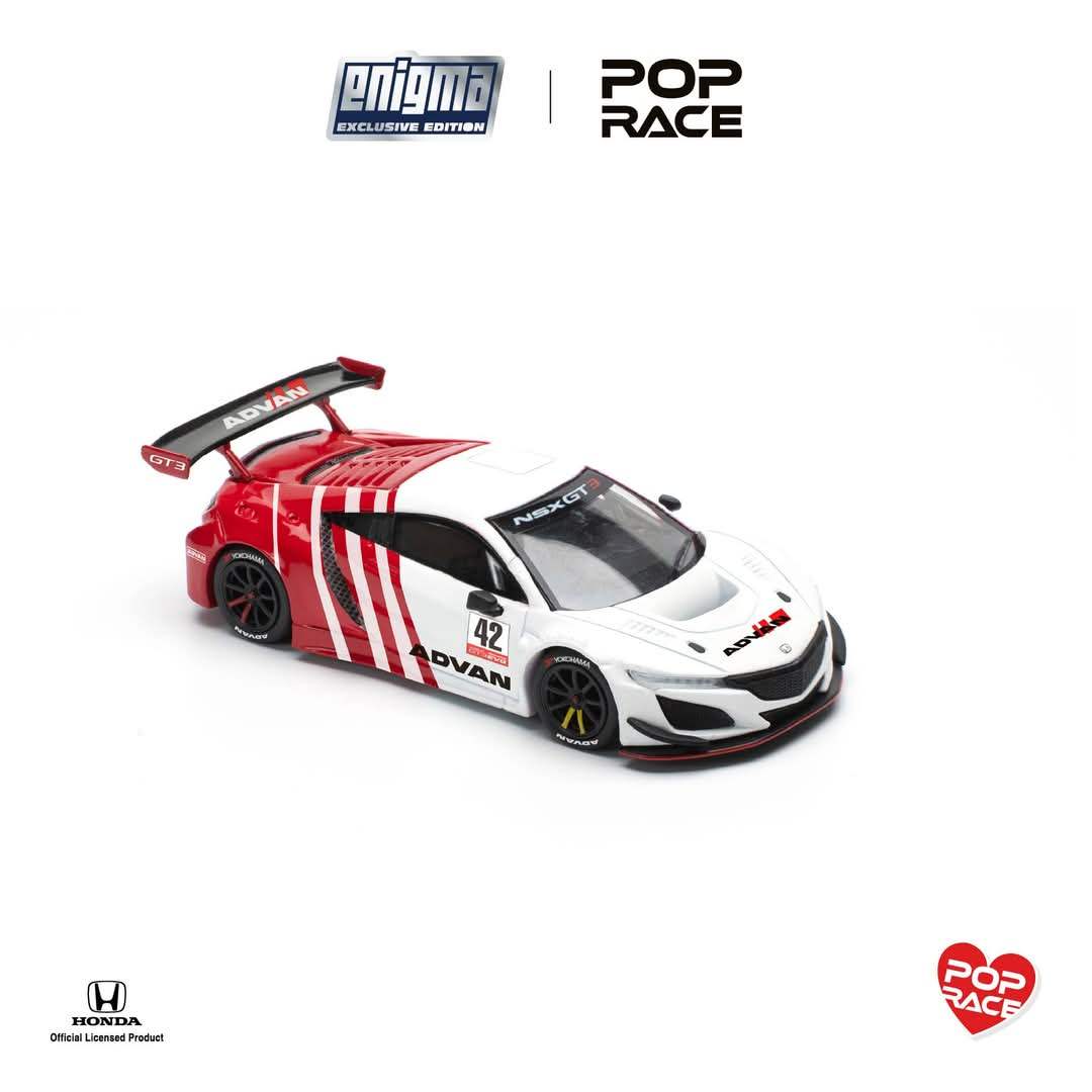 Pop Race x Enigma 1/64 Honda NSX GT3 EVO22 - ADVAN - Image 3