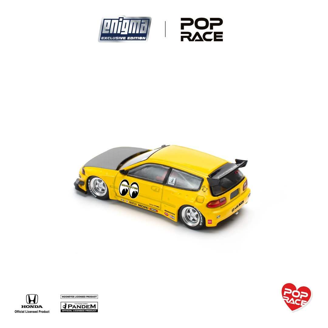 Pop Race x Enigma 1/64 Pandem Civic EG6 v1.5 - MOONEYES - Image 3