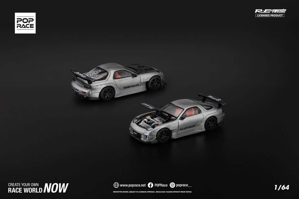POP RACE 1/64 JAPAN EXCLUSIVE MAZDA RX8 RE-AMEMIYA - Image 2