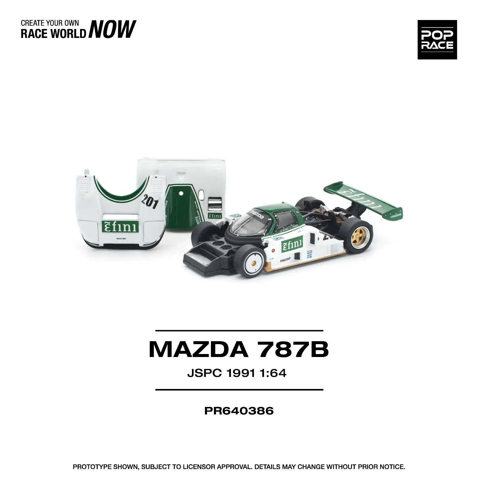 POP RACE 1:64 Scale Mazda 787B JSPC 1991 - Image 2