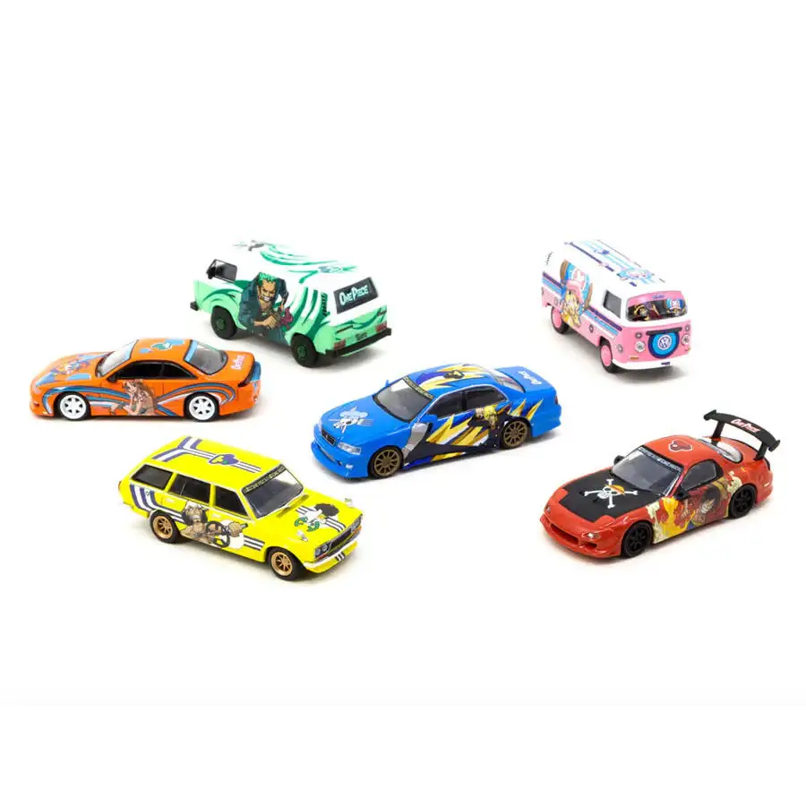 Tarmac Works 1/64 Collab One Piece Complete Set of 7 include 300pcs Limited VW Type II - Image 5