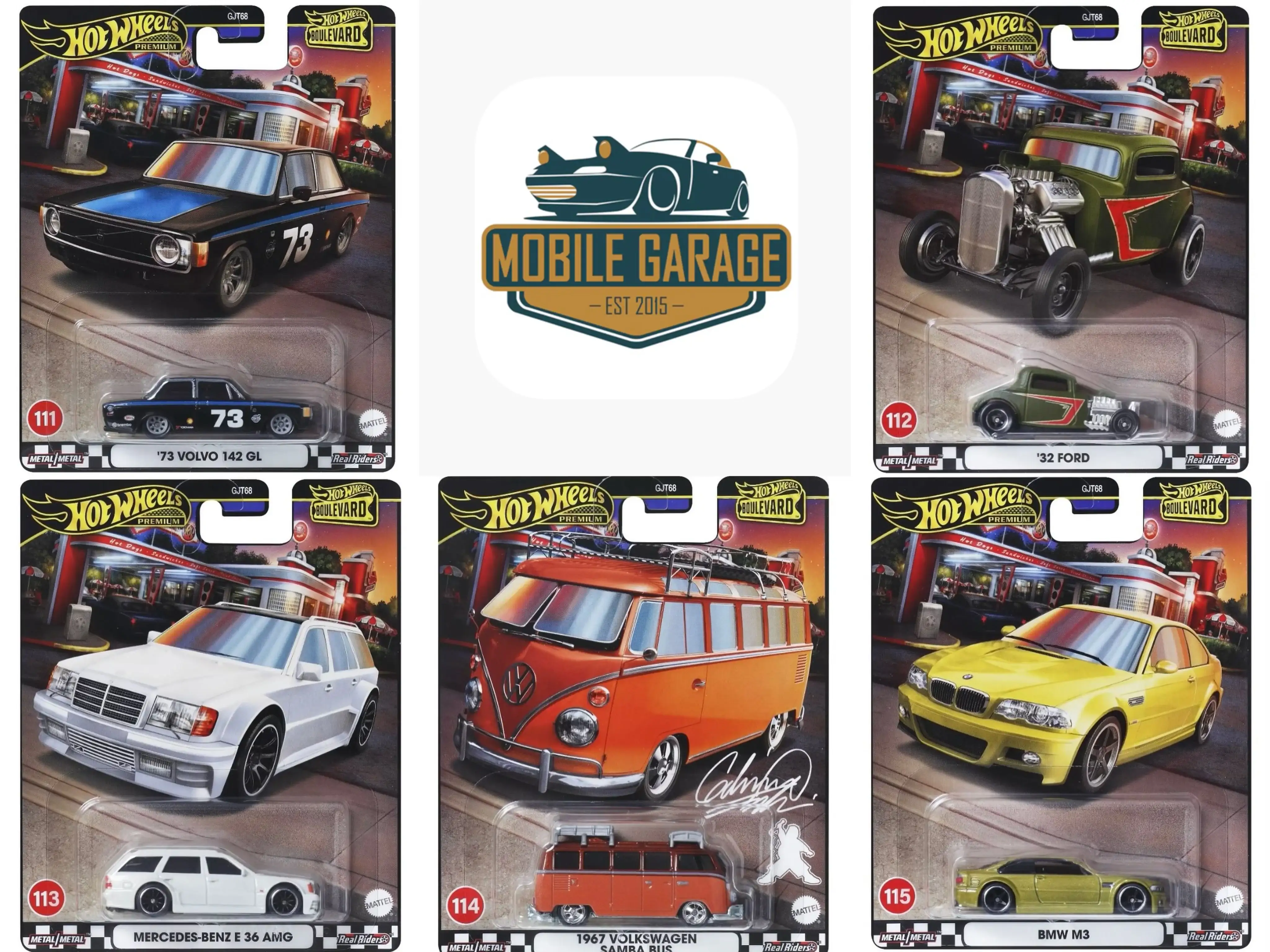 Hot Wheels Boulevard MIX 5 of 2024 Set of 5pcs GJT68-953 #111-115