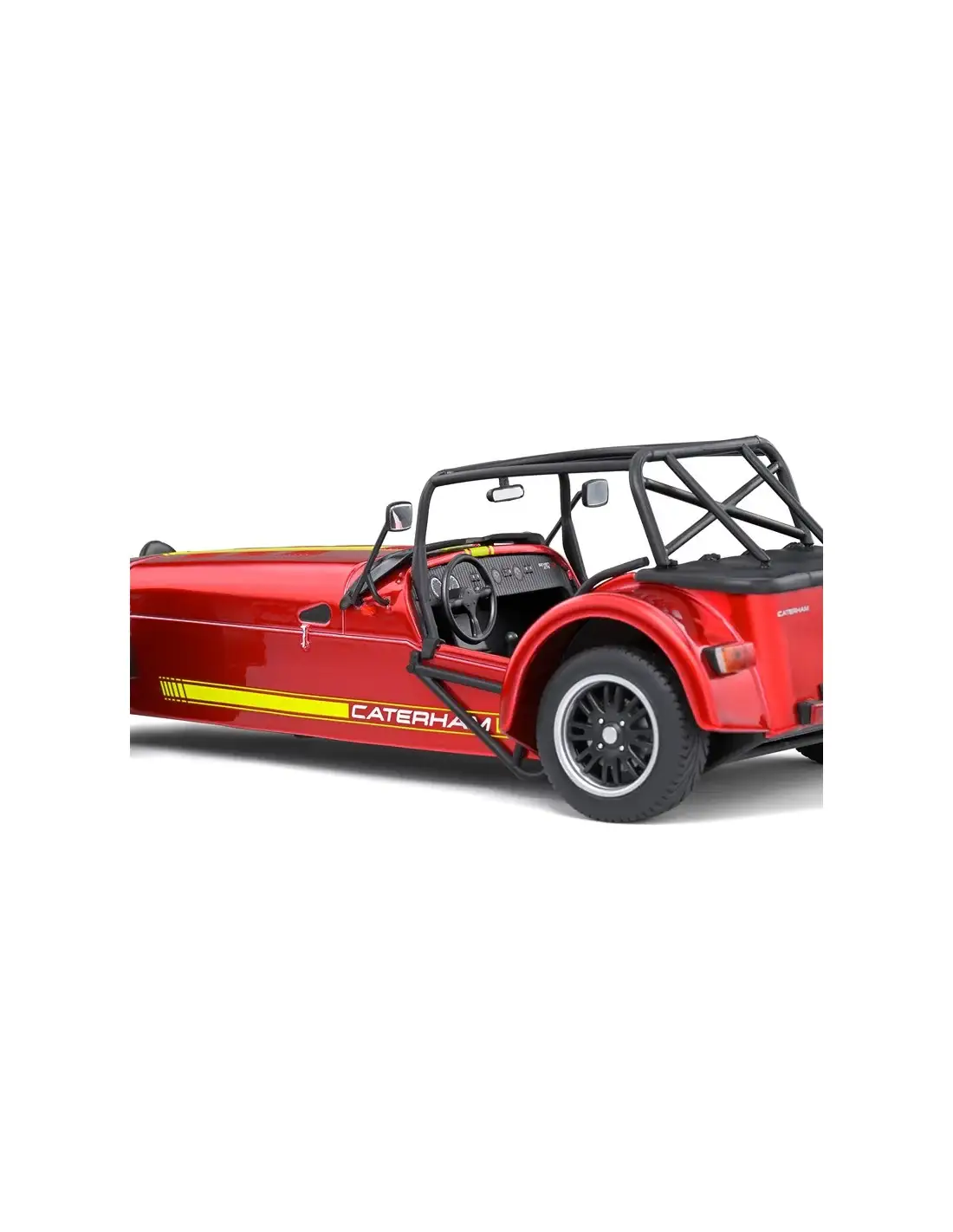 Solido 1:18 scale Caterham Seven 275 Academy Metallic Red & Yellow 2014 - Image 3