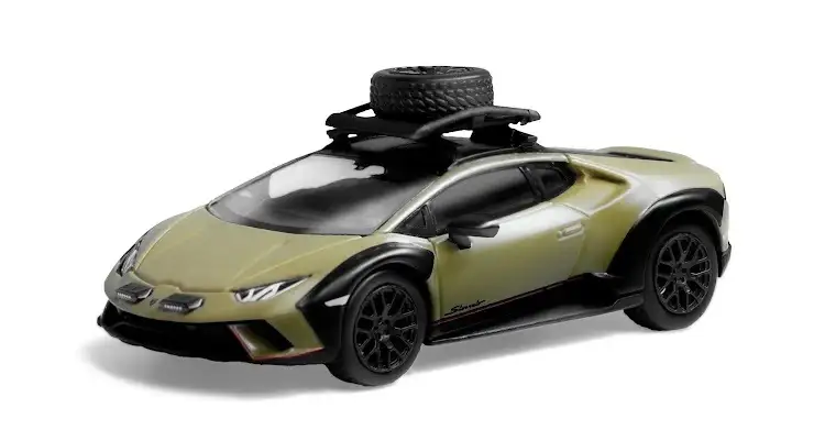 SPARKY X Tiny 1/64 Lamborghini Huracán Sterrato with roof rack -Green